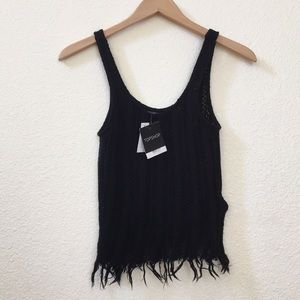 NWT Black Top Shop Tank